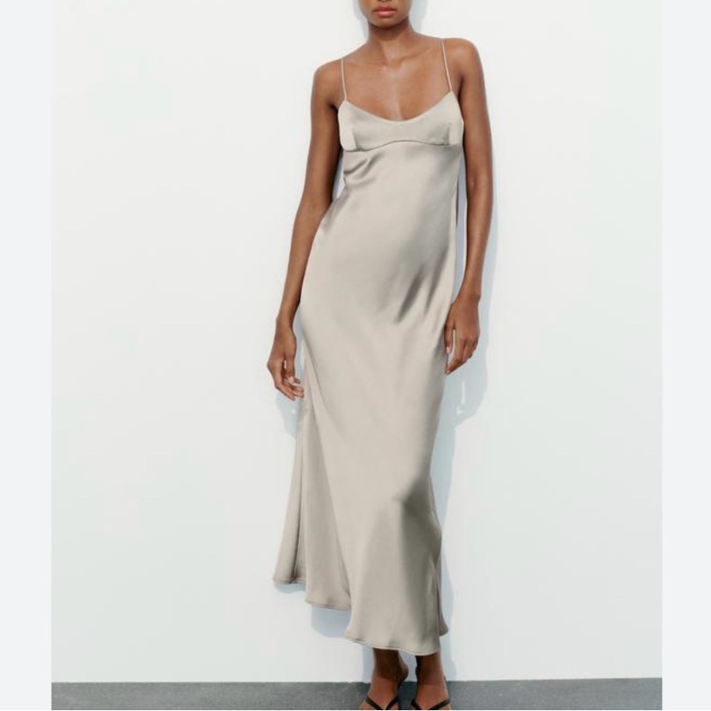 Satin Maxi Dress